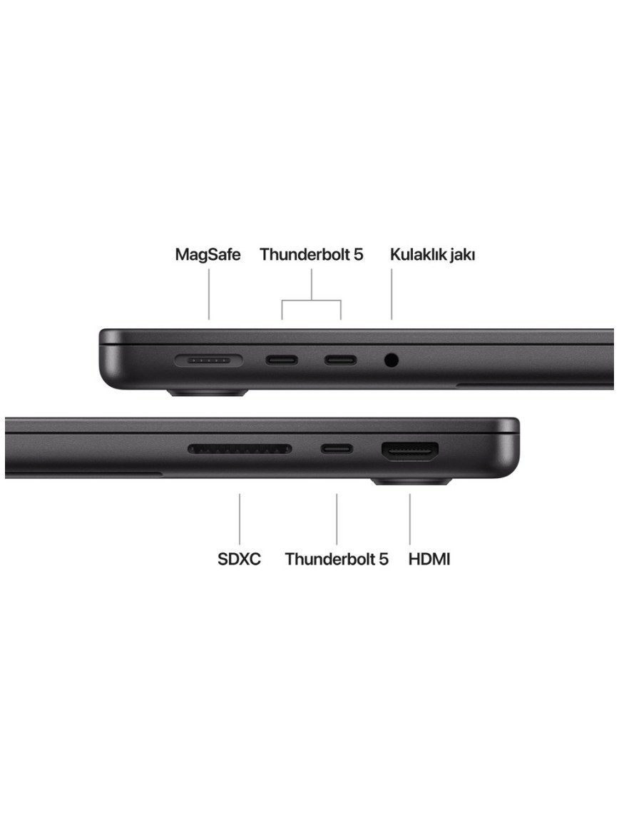 Apple MacBook Pro M4 Max 36GB 1TB SSD macOS 14" Taşınabilir Bilgisayar Uzay Siyahı MX2K3TU/A