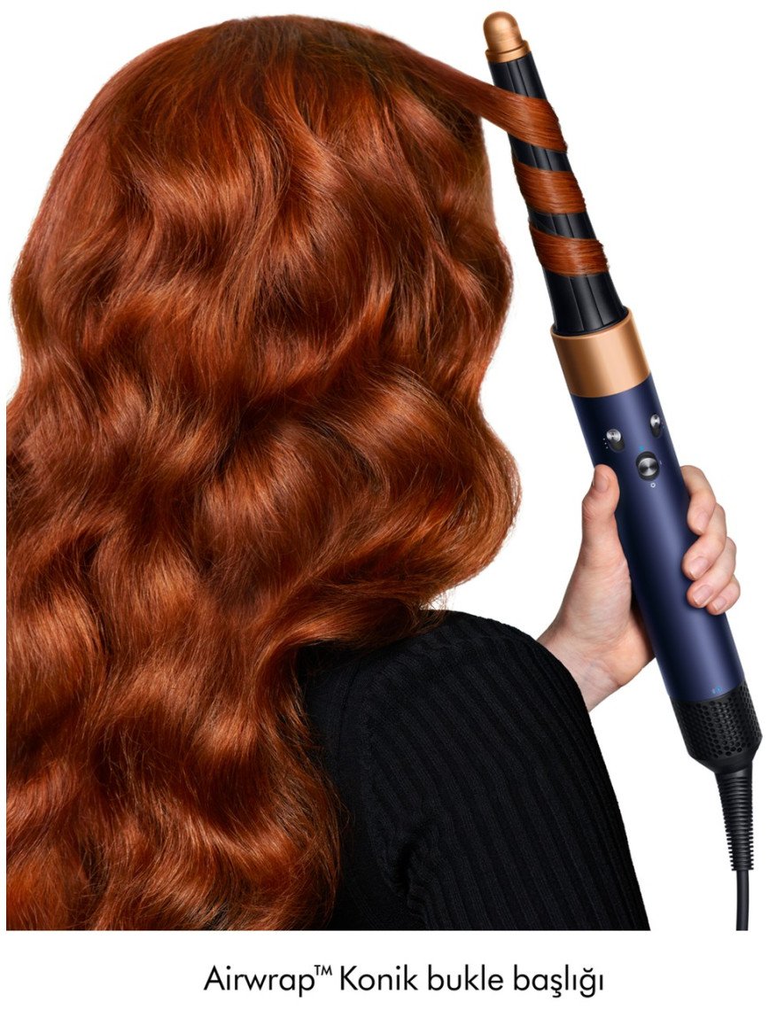 Dyson Airwrap I.d.™ Saç Şekillendirme ve Kurutma Seti (Prusya Mavisi/parlak Bakır)